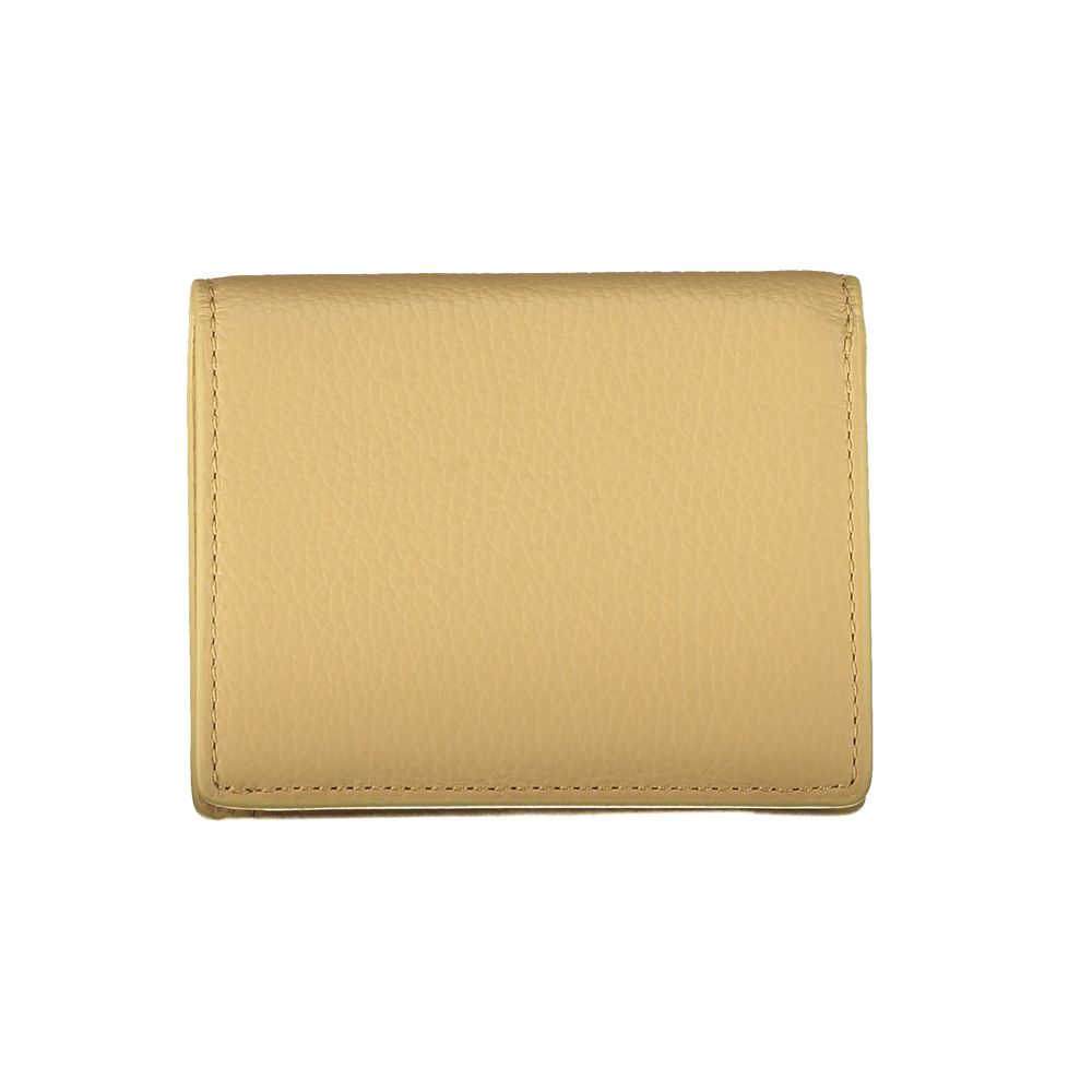 Beige Leather Wallet