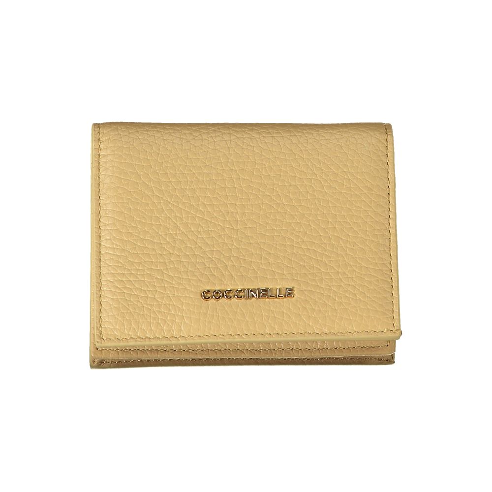 Beige Leather Wallet