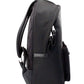 Abbeydale Branded Stamp Black Nylon Backpack Shoulder Bookbag