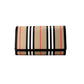 Hannah Icon Stripe Archive Black E-Canvas Leather Wallet Crossbody Bag