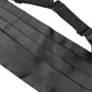 Black Men Wide Waist Silk Belt Cummerbund