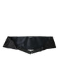 Black Men Wide Waist Silk Belt Cummerbund