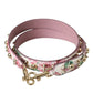 Pink Floral Handbag Accessory Shoulder Strap