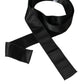 Black Silk Satin Waist Women Belt