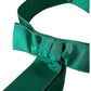 Green Silk Satin Waist Women Belt