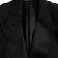 Black SICILIA Single Breasted Coat Blazer