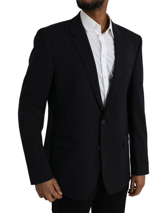 Black MARTINI Single Breasted Coat Blazer