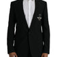 Black Crown Bee MARTINI Single Breasted Coat Blazer