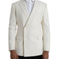 White Wool MARTINI Double Breasted Blazer