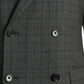 Gray Plaid Wool MARTINI Formal 2 Piece Suit