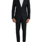 Dark Blue Wool NAPOLI Formal 2 Piece Suit