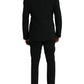 Black Wool MARTINI Formal 2 Piece Suit