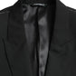 Black Wool MARTINI Formal 2 Piece Suit