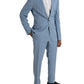 Light Blue Polyester MARTINI Formal 2 Piece Suit