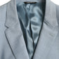 Light Blue Polyester MARTINI Formal 2 Piece Suit