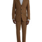 Brown Cashmere 2 Piece Single Breasted Suit