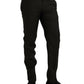 Dark Brown Wool Slim Fit Formal Pants