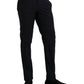 Dark Blue Wool Slim Fit Formal Pants