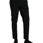 Black Wool SlimFit Dress Formal Pants