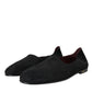 Black Suede Loafers Formal Dress Slip On Shoes