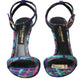 Multicolor Jacquard Crystals Sandals Shoes