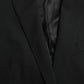 Black MARTINI Wool Formal 2 Piece Suit