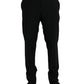 Black Polyester STAFF Formal 3 Piece Suit