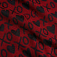 Red Black XOXO Crew Neck Pullover Sweater