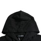 Black Cotton Hooded Sweatshirt Sweater