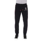 Black Cotton Men Sports Pant