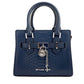 Hamilton XS Navy Snake Satchel Crossbody Bag Purse