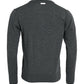 Dark Gray Wool Crew Neck Pullover Sweater