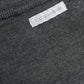 Dark Gray Wool Crew Neck Pullover Sweater