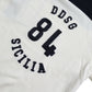 White Black SICILIA Henley Shirt Pullover Sweater