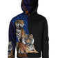 Multicolor Tiger Hooded Sweatshirt Sweater