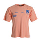 Coral Cotton Logo Print Short Sleeve T-shirt