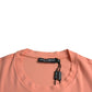 Coral Cotton Logo Print Short Sleeve T-shirt