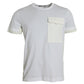 White Cotton Pocket Short Sleeves T-shirt