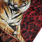 Multicolor Tiger Print Cotton Short Sleeves T-shirt