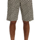 Striped Hemp Casual Shorts