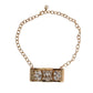 Elegant Gold Crystal Statement Choker