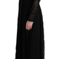 Elegant Black Sheath Long Sleeve Dress