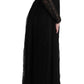 Elegant Black Sheath Long Sleeve Dress