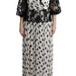 Elegant Polka Dotted Full Length Gown