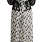 Elegant Polka Dotted Full Length Gown