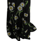 Sunflower Print Full Length Sheath Dress