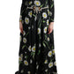 Elegant Sunflower Maxi Gown with Crystals