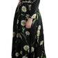 Elegant Sunflower Maxi Gown with Crystals