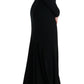 Elegant Full Length Sheath Gown in Black