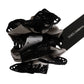 Gray Silk Black Lace Hair Claw